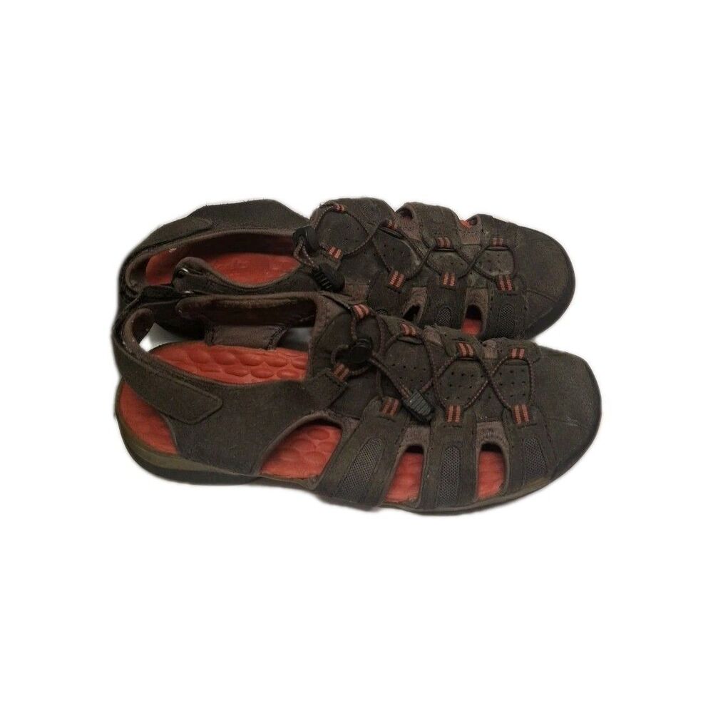 Clarks 26108432 Women Tan Orange Sandal Shoe Size 9 Pre Owned